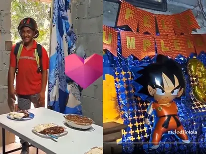 ¡El cumpleaños más épico! Un niño organiza una fiesta sorpresa de Goku para su papá