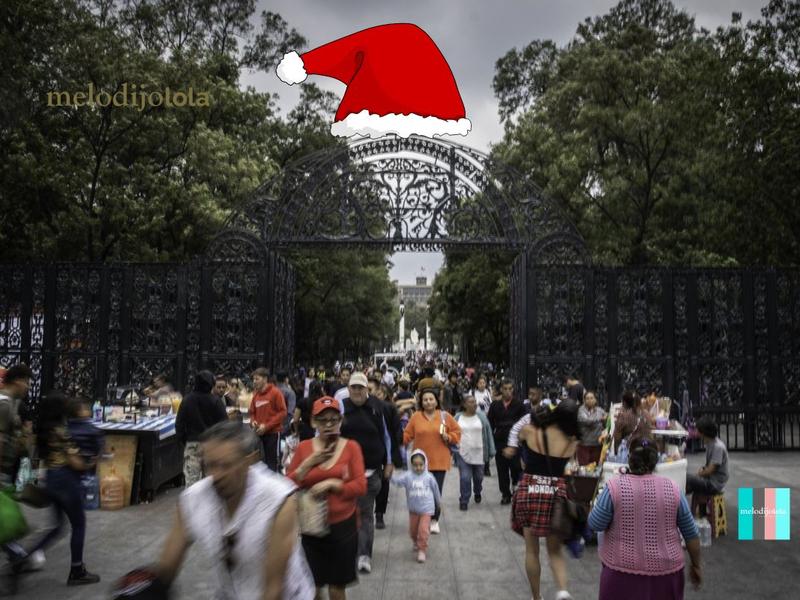 Festival navideño en Chapultepec