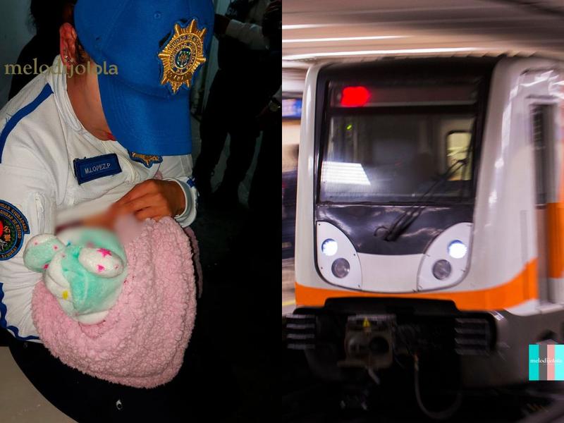policía amamanta a recién nacida tras accidente en el metro
