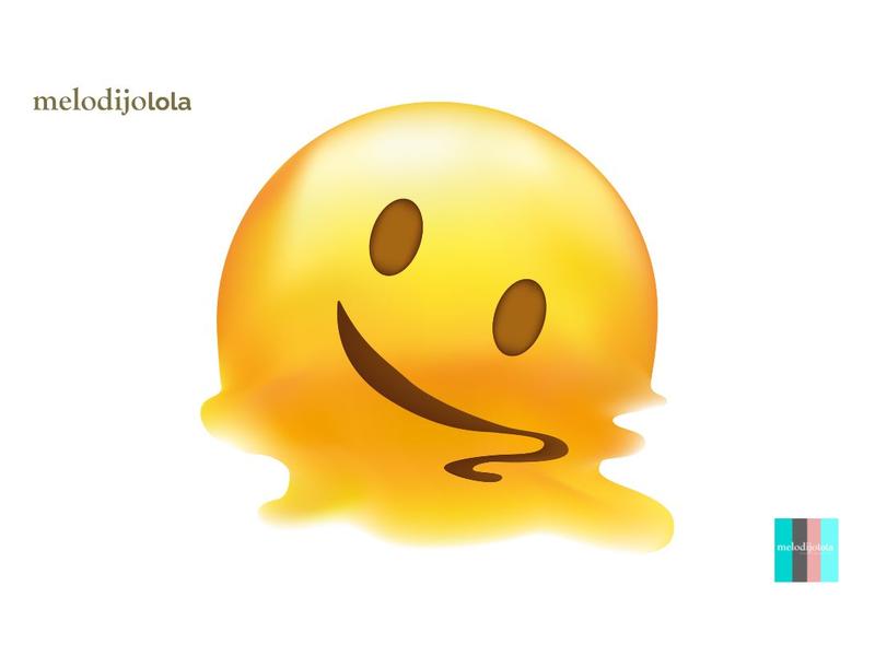 Qué significa el emoji de la cara derretida