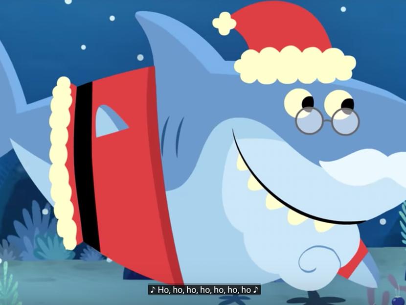 Adiós Baby Shark, ya llegó Santa Shark para Navidad