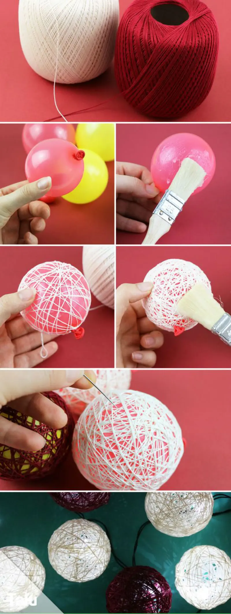 Cómo hacer esferas de estambre
