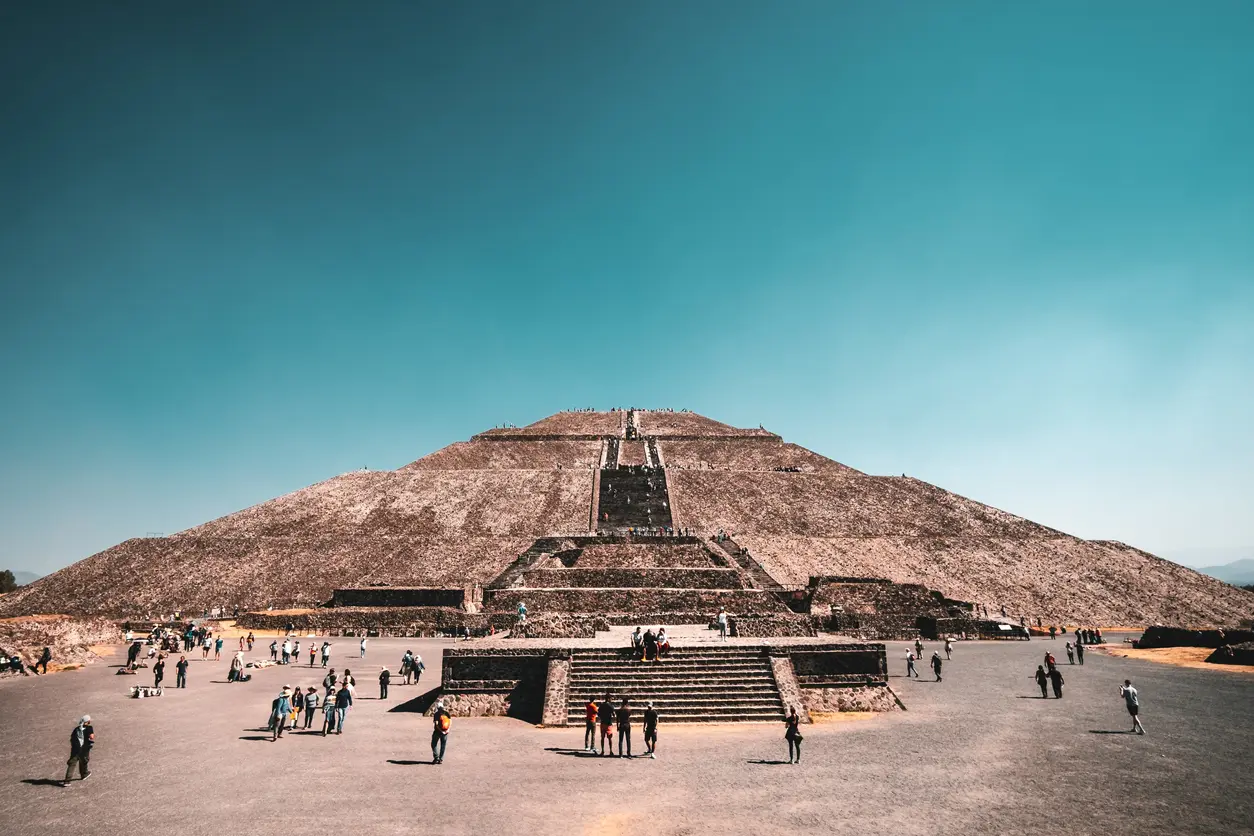 Pirámide del sol en Teotihuacán