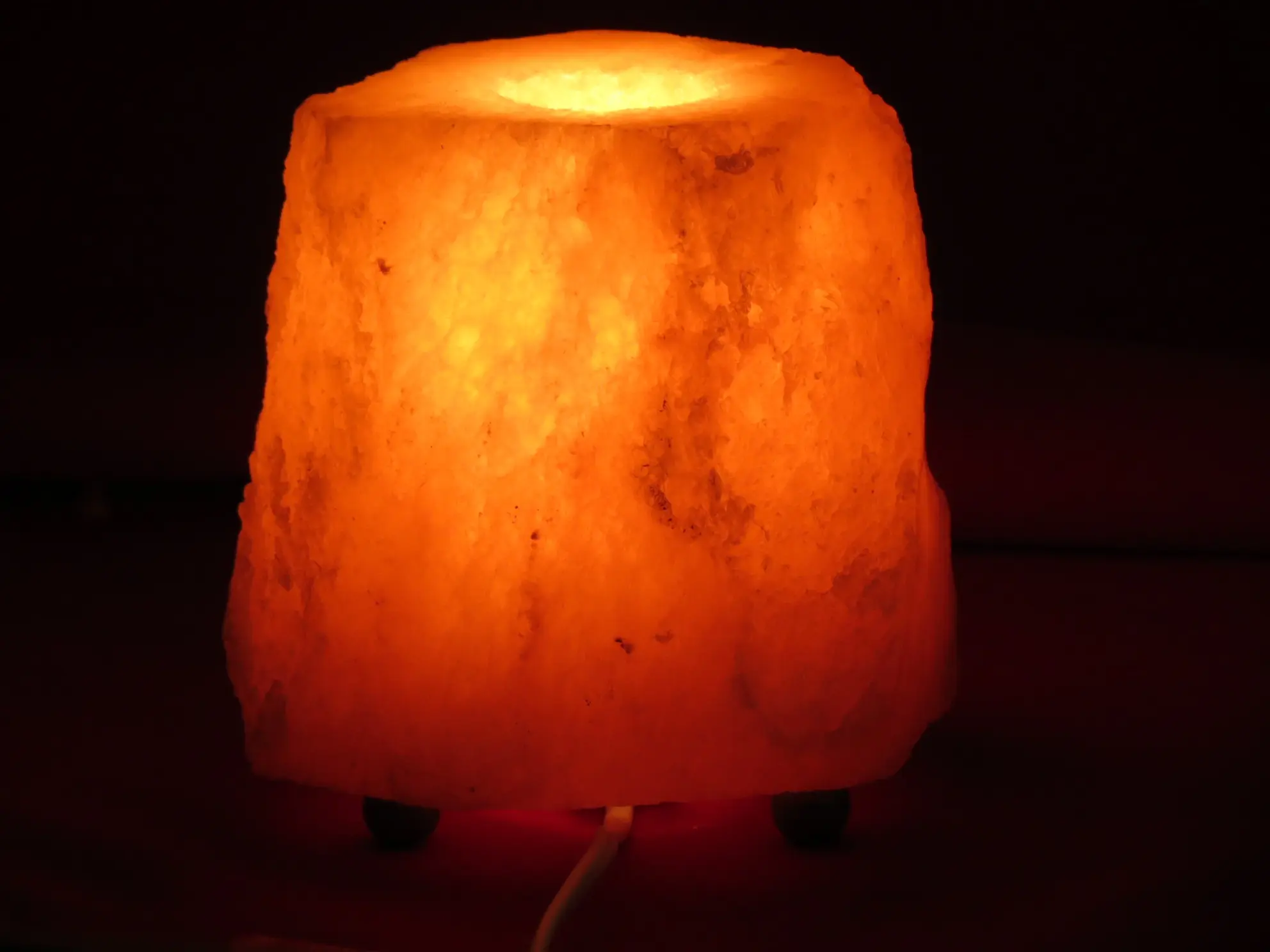 Lámpara de sal del himalaya