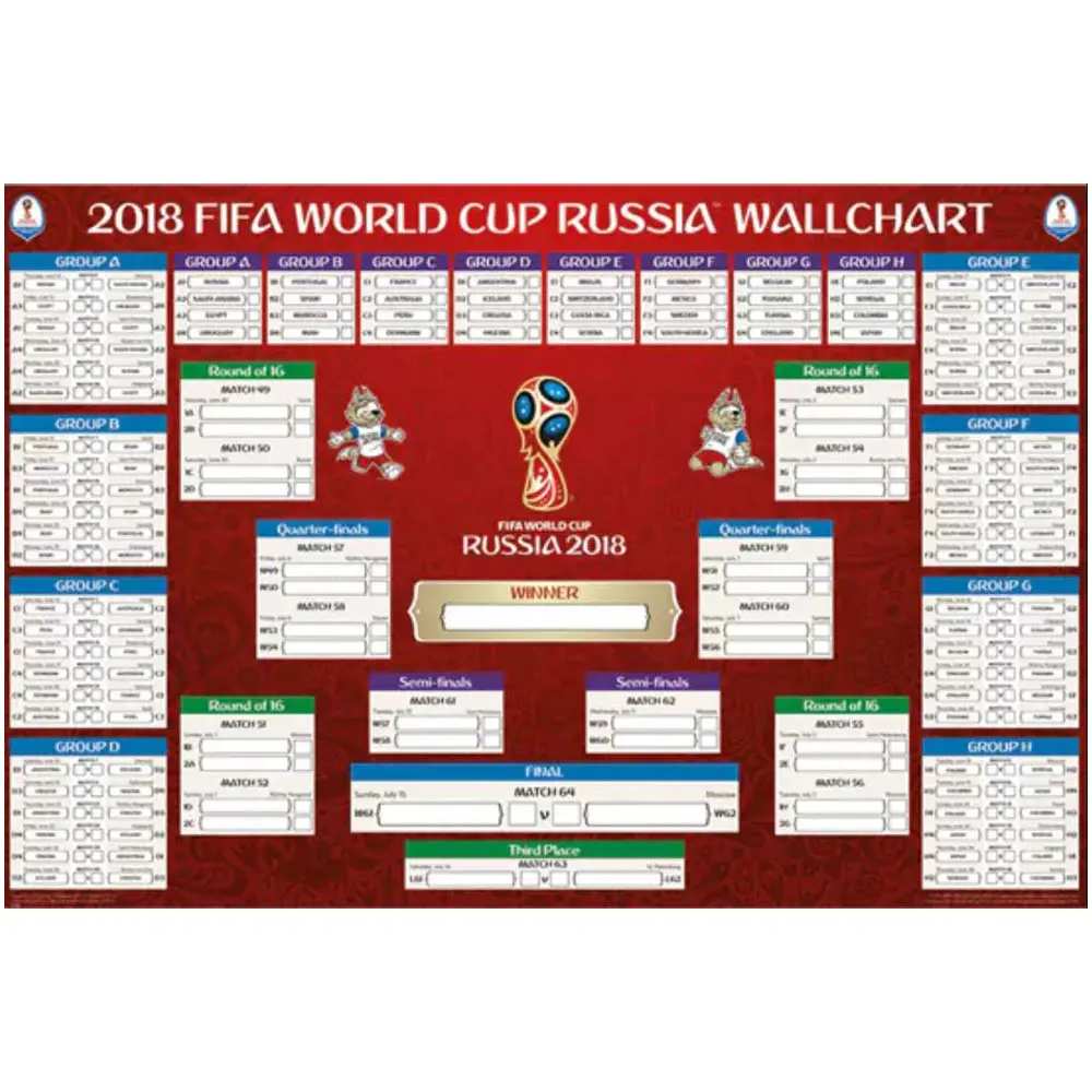Russia 2018 Oficial Chart