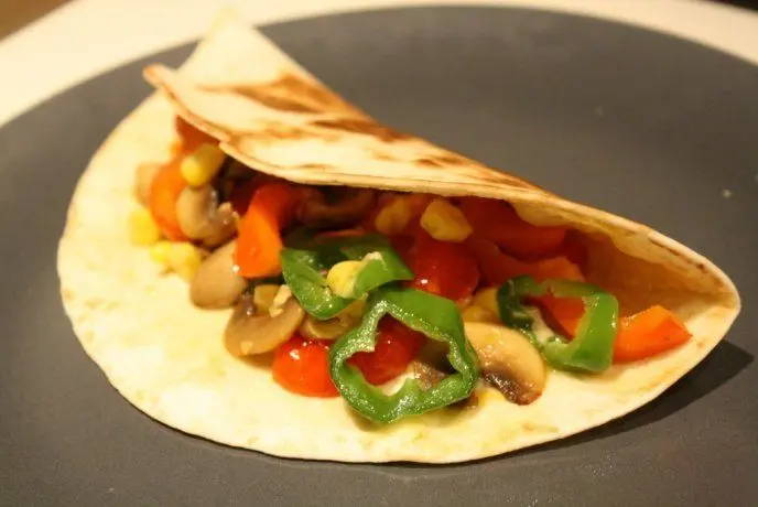 tacos de alambre vegetariano