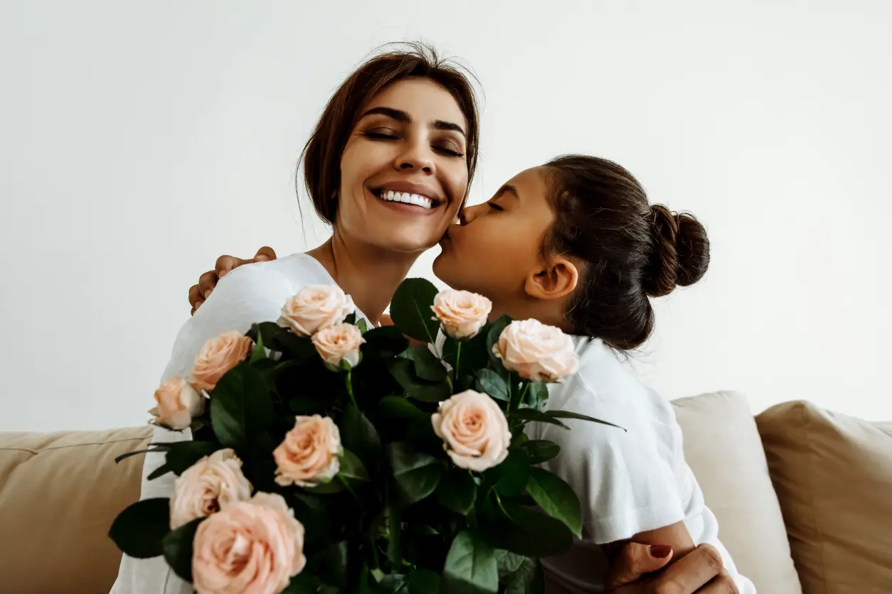 Rosas para una mamá elegante