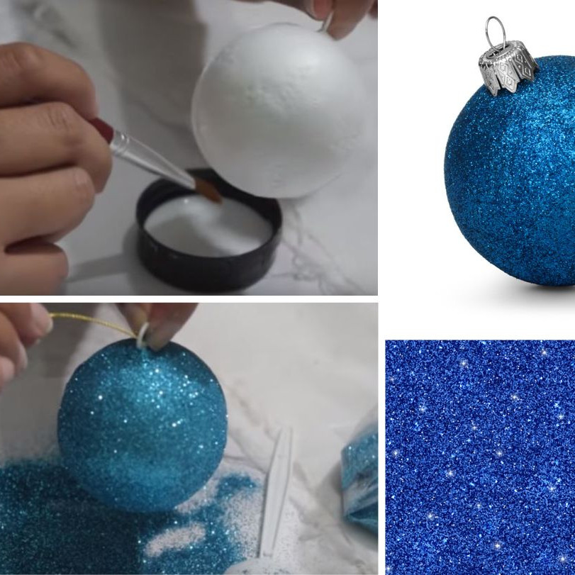 por inadvertencia Pera Civil Cómo hacer esferas de Navidad con bolas de unicel y diamantina paso a paso  | Me lo dijo Lola