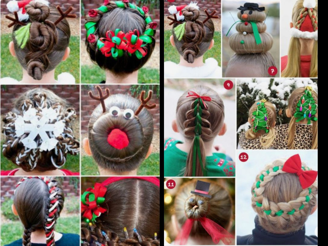 12 Peinados de Navidad fáciles y bonitos para niñas Fotos Me lo dijo Lola